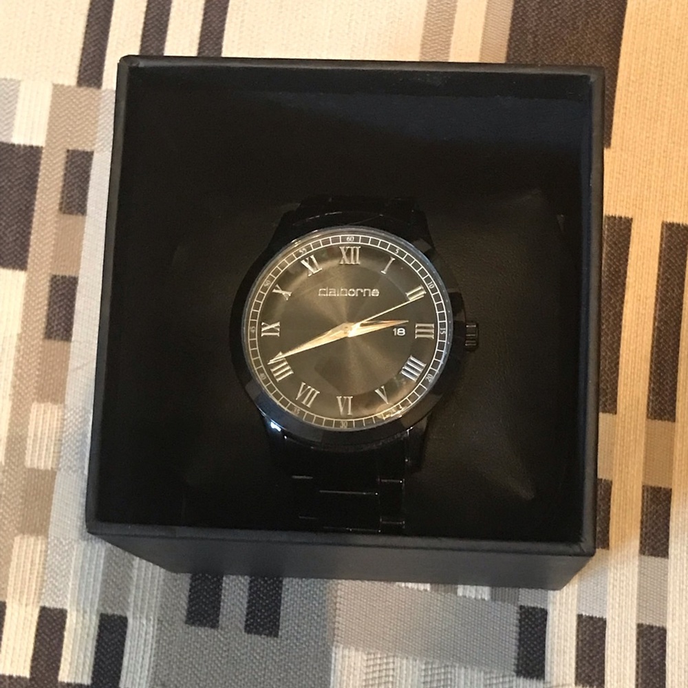 Claiborne Men’s Black Watch